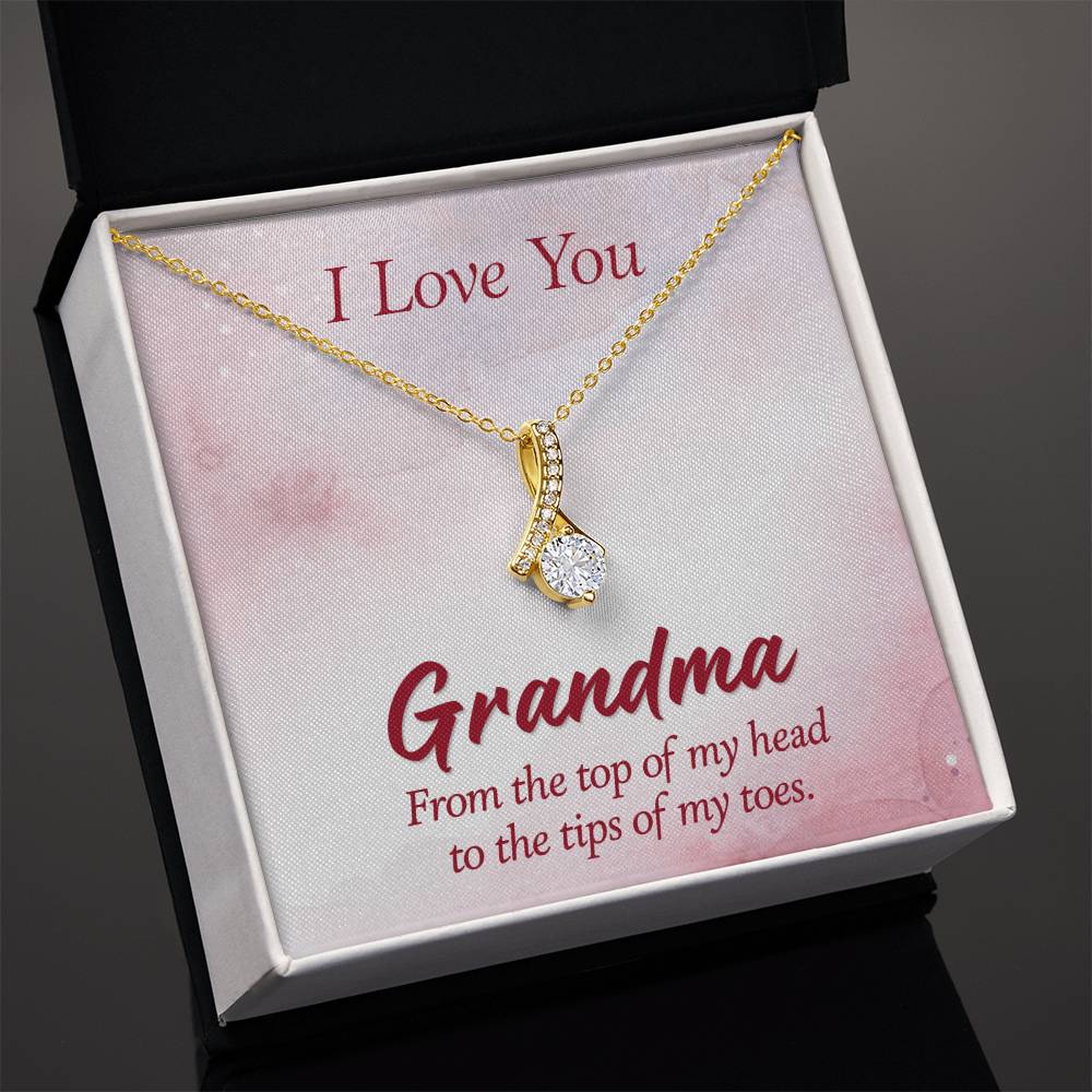 Grandmother Birthstone Necklace, Gift for Nana, Other Message Cards Available, Stocking Stuffer, Gifts For Grandma, Sentimental Message Gift