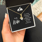 To My Beautiful Wife Necklace With My Everything Message Card - Anniversary, Valentines Day Gift For Her, Present For Wife, Marriage Gifts