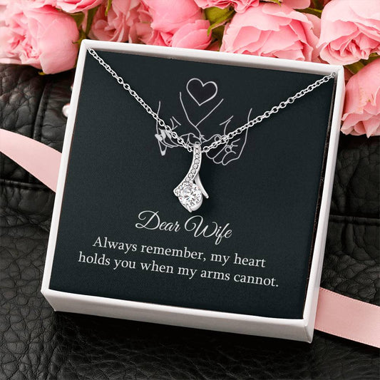 From Husband Gift, Wife Birthday Gift, To My Wife Necklace, Wife Valentines Day Gift From Husband, Wife Gift, Unique Wife Romantic Present