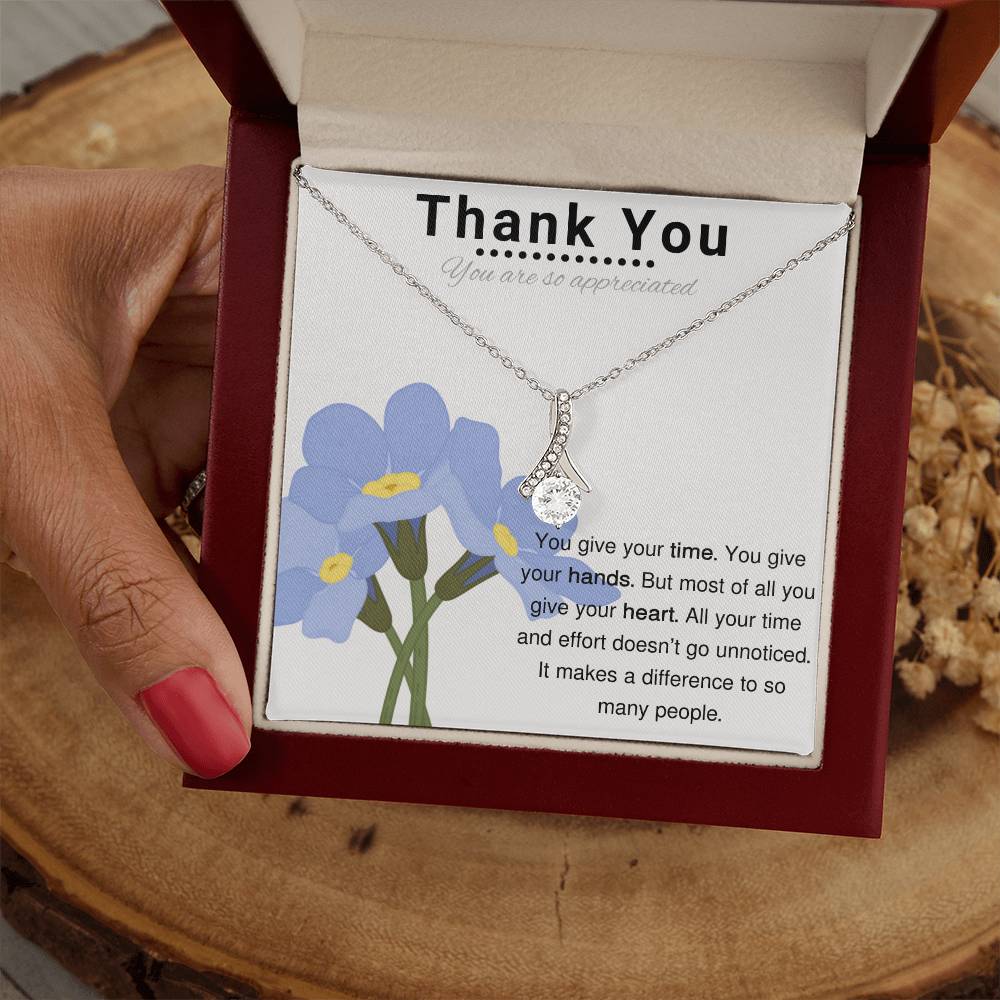 StarOfAdam, Thank You Gift Necklace with Message Card, Mentor Gift for Women, Appreciation Gifts Jewelry, Thank You Gift for Woman, Teacher gift
