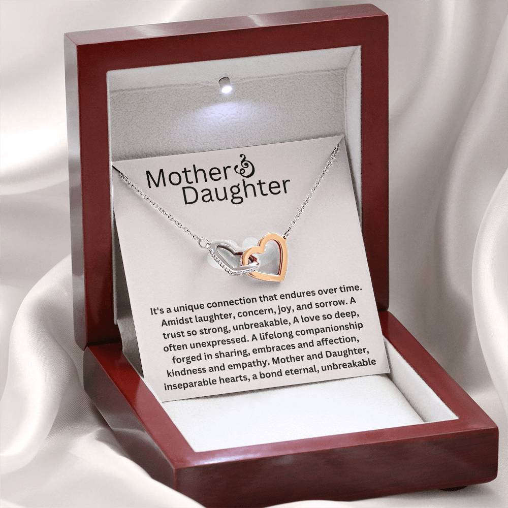 StarOfAdam, Mother Daughter Necklace, Mothers day Necklace, Mother Daughter Gift, Mother Daughter, Mother Daughter Jewelry, 2 Hearts Necklace